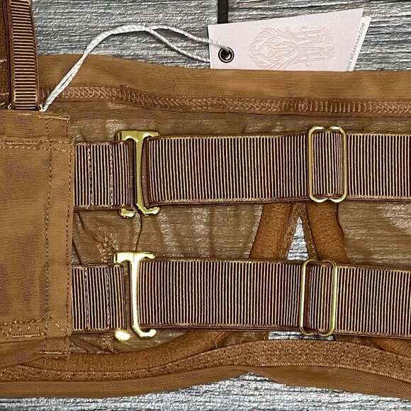 NWT We Are HAH X Free People Wired Bra 30-38C 30C 32C 34C 36C 38C Brown Sugar - Picture 9 of 14